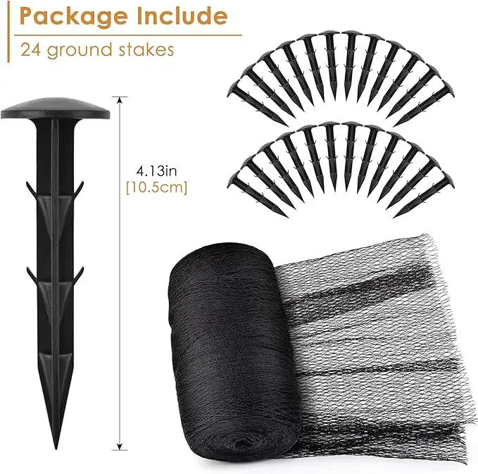 PACETAP Pond Netting Kit 20 x 30 Ft,Pond Netting for Leaves,Koi Pond Cover,Heavy Duty Koi Pond Netting,Pool Protective Cover Netting Protecting Koi Fish from Birds, Cats -Stakes Included by GreenHaven Gardens