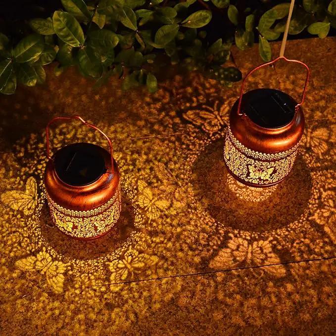 Outdoor Solar Lantern Decorative Waterproof Solar Lights for Yard, Patio, and Garden (Butterfly ) by GreenHaven Gardens