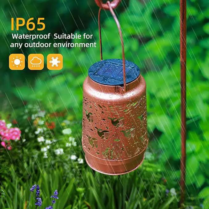 Whale Solar Lanterns Outdoor Waterproof Hanging Sunflower Solar Lights Gifts for Women Men Metal Decorative LED Lanterns Outside for Garden, Yard, Patio, Lawn, Porch, Backyard by GreenHaven Gardens