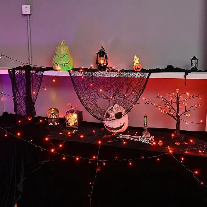 300 LED Halloween Lights, 118FT Waterproof Halloween String Lights, Orange Halloween Lights Outdoor with 8 Lighting Modes for Halloween Outdoor Party Yard Garden Decoration by GreenHaven Gardens