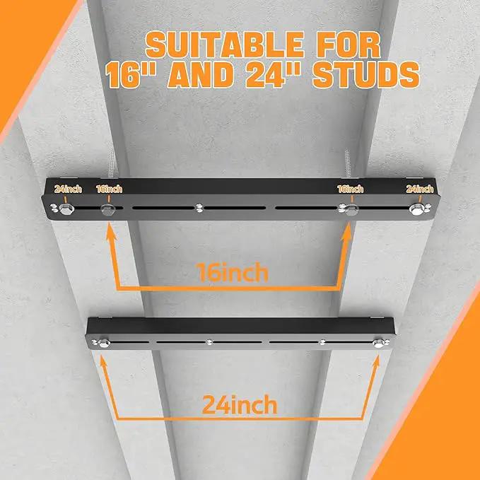 Ultrawall Overhead Garage Storage Rack, Heavy Duty Ceiling Storage Rack, 26 Inch Adjustable Ceiling Bin Storage System, 5 Sets for 4 Bins by GreenHaven Gardens
