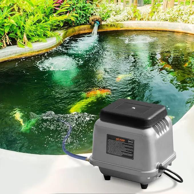 VEVOR Linear Air Pump, 109L/Min Air Flow Septic Aerator Pump, Aeration System for 1/2 Acre 10 FT Deep Ponds, Water Gardens, Waste Treatments, Septic Tanks, Aquariums, Seafood Restaurants, Fish Farms by GreenHaven Gardens