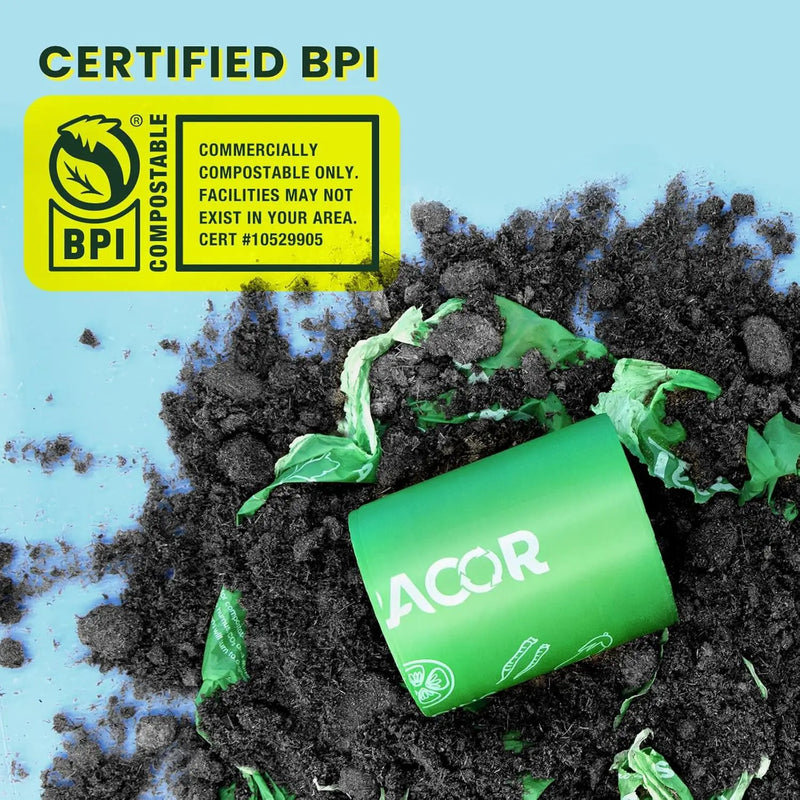 Compost Bags, 3 Gallon Compostable Food Scrap Bags Handle Tie,200 Count (Pack of 2),Certified by BPI and ASTM D6400 by GreenHaven Gardens