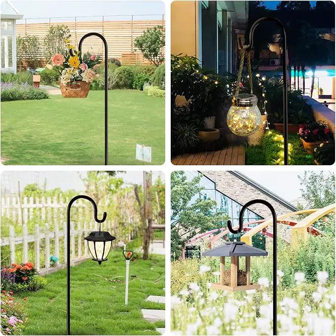 Shepherd Hooks Outdoor 36 Inches for Lanterns Heavy Duty Shepherd Stand Plant Hanger Yard Hooks for Solar Lights,Bird Feeder,Wedding,Mason Jar,Planter Pot by GreenHaven Gardens