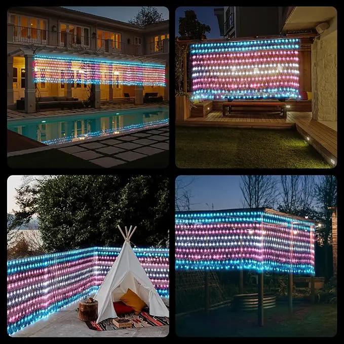 Trans Flag Lights Outdoor, 6.6x3.3 FT Trans Pride Flag Pride Decorations Connectable, 330LED Waterproof Transgender Flag with Lights, Pride Month Decorations for Room, Yard, Party, Office by GreenHaven Gardens