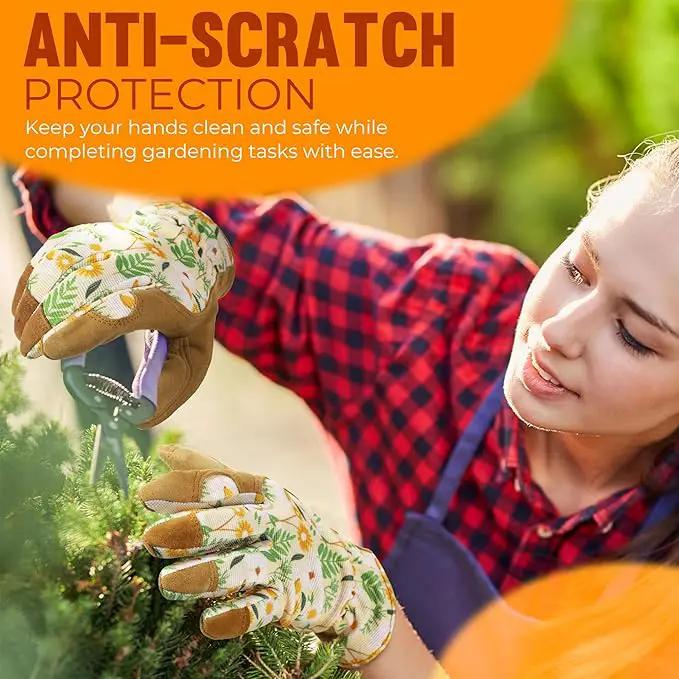 HANDLANDY Women Safety Work Gloves Utility Touch Screen Working Grip Glove for Yardwork Gardening Breathable Mechanic Gloves by GreenHaven Gardens