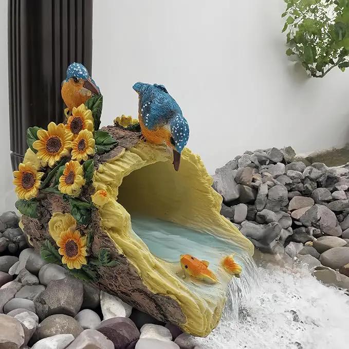 Hummingbird Gutter Extender Diverter, Decorative Downspout Extensions, Splash Block, Eco-Friendly Resin, 3"x4" Downspouts, Unique Garden Statue Ornament, Ideal Outdoor Decor Gift by GreenHaven Gardens