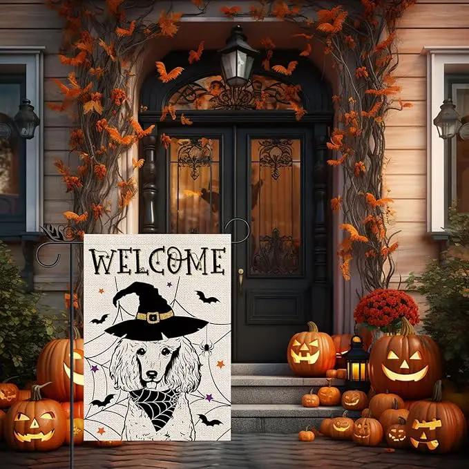 Seasonal Garden Flags Poodle Dog Double Sided Flags Set of 11 Holiday Farmhouse Indoor Outdoor Yard Lawn Christmas Gifts Decorations 12.5x18 Inch by GreenHaven Gardens