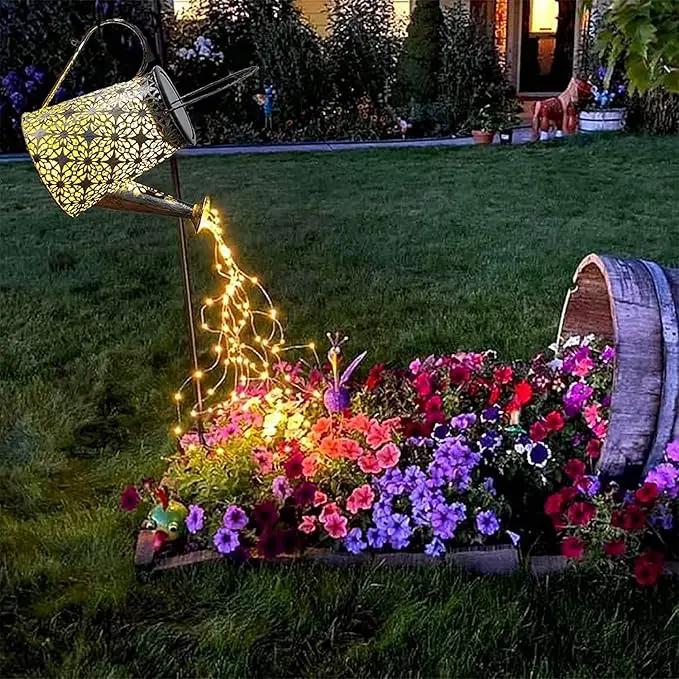 Solar Watering Can Lights, Large Retro Metal Hanging Solar Lights Outdoor Waterproof, Gardening Gifts for Mom Grandma Women Birthday, Garden Decor Yard Light Outside for Porch Landscape Patio by GreenHaven Gardens