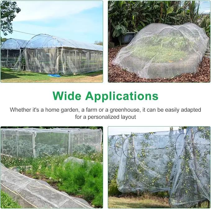 Garden Netting Pest Barrier, 6.5 X 16.4FT Insect Netting for Garden Raised Beds, Garden Bug Netting Plant Mesh for Blueberry Bushes, Figs, Plants, Vegetables Protection by GreenHaven Gardens