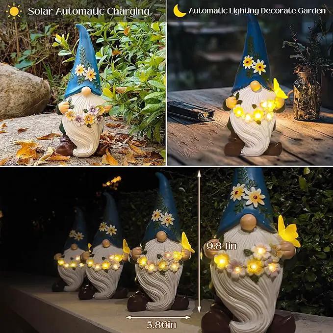 DKJOCKY Funny Garden Gnomes Gifts for Women, Solar Gnomes Decorations for Yard, Garden Oranments Outdoor Gardening Birthday Gifts for Women Mom Grandma Wife by GreenHaven Gardens