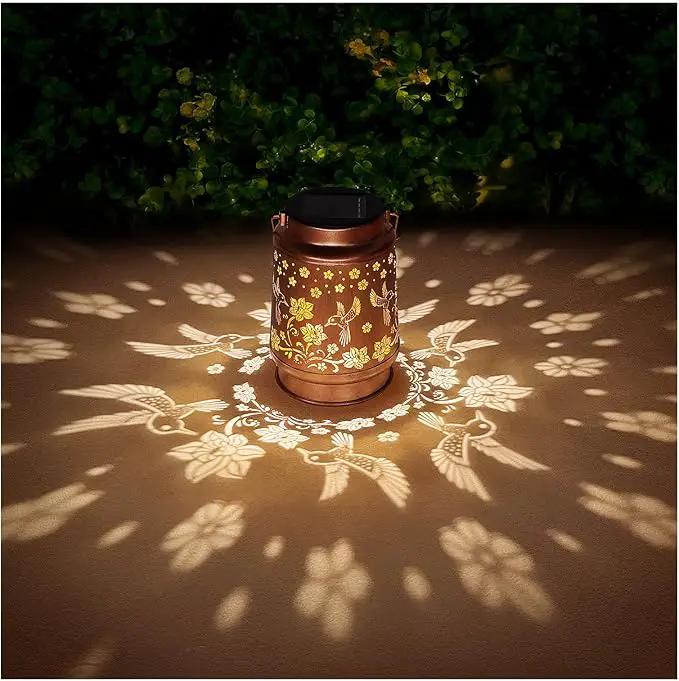 Solar Lanterns Outdoor Waterproof Hummingbird Garden Decor Birthday Gifts for Women Mom Grandma Hanging Solar Lights Metal Solar Decoration Outside for Yard, Patio, Backyard, Porch by GreenHaven Gardens