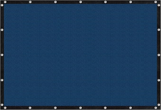 VICLLAX Shade Fabric Sun Shade Cloth with Every 2 FT Grommets for Patio Garden Pergola Cover Canopy 3x6 FT, Dark Blue by GreenHaven Gardens