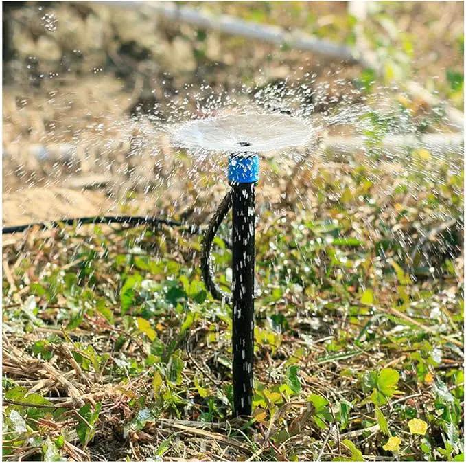 E-outstanding 20-Pack Irrigation Drippers 360 Degrees Adjustable Full Circle Type Micro Spray Drip Emitters Watering Sprinklers Garden Water Irrigation System Sprayers by GreenHaven Gardens