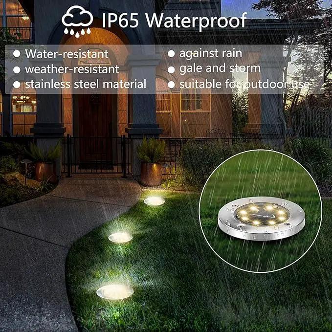 ZGWJ Solar Ground Lights - 16 Pack Waterproof Solar Garden Lights with Warm White Bright In-Ground Landscape Fixtures for Pathway, Yard, Deck, Lawn, Patio, Walkway by GreenHaven Gardens