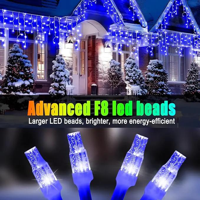 49FT 450LED F8 Upgraded Christmas Lights Decorations - 8 Modes Waterproof Outdoor Fairy String Lights With Memory and Timer - Plug-in for Holiday, Party, Wedding, Home, Roof by GreenHaven Gardens