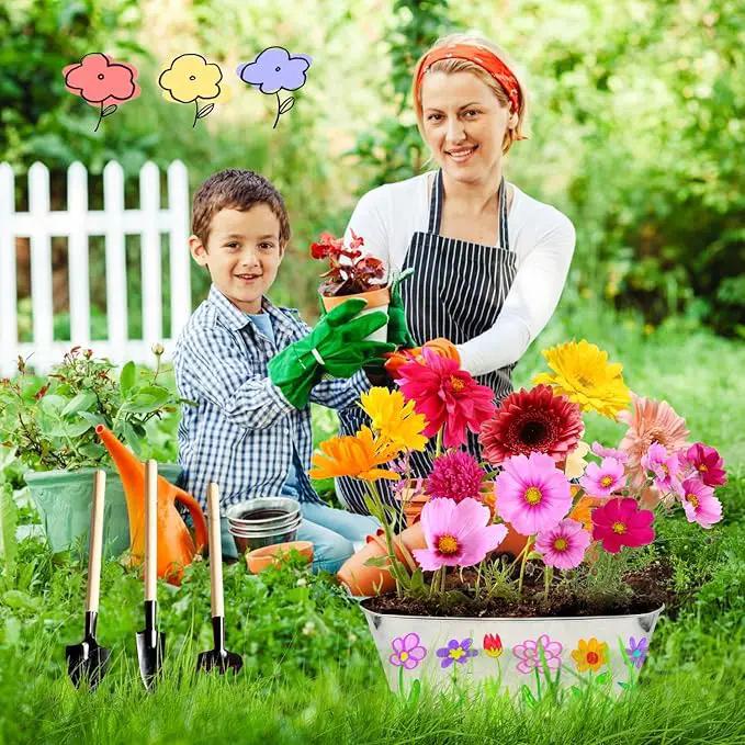 IELEK Paint & Plant Growing Flower Garden Kit for Kids - Arts and Crafts Gardening Set Easter Gifts Kit for Girls & Boys Ages 5, 6, 7, 8, 9, 10, 11 & 12 Year Old by GreenHaven Gardens