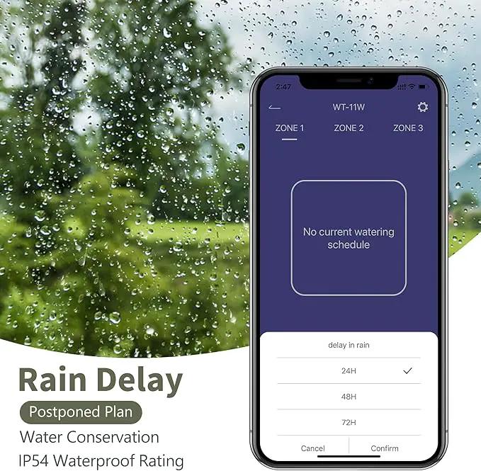 Diivoo WiFi Sprinkler Timer 3 Zone, Smart Water Hose Timer Compatible with Alexa and Google, Remote Control Irrigation Timer, Automatic Manual Watering, Rain Delay, for Garden, Yards and Lawns by GreenHaven Gardens
