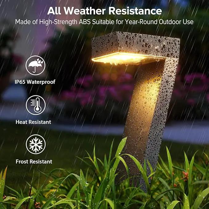WdtPro Solar Lights Outdoor Pathway Lights, 6 Pack Upgraded Bright LED Outdoor Solar Light for Outside, IP65 Waterproof Solar Garden Light for Yard, Driveway, Walkway, Landscape, Patio Decor by GreenHaven Gardens