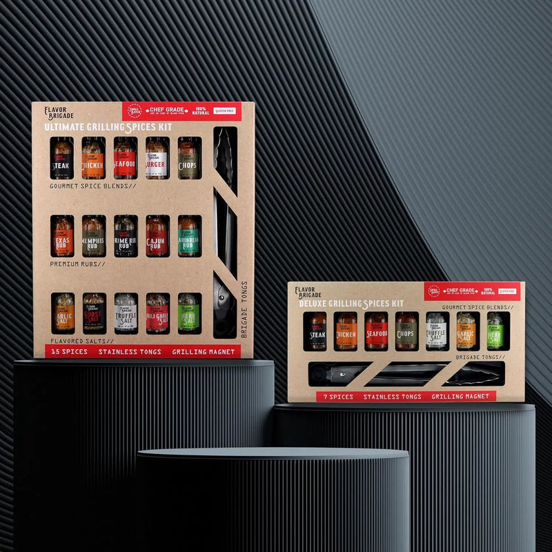 Ultimate Grilling Gift for Men - BBQ Accessories - Gourmet Spice Blends & Seasonings, Tongs, BBQ Magnet, Meat Rubs, Unique Gift for Guys, Dad, Son, Brother, Father in Law, Cooking Chefs, 17 Piece Set by GreenHaven Gardens