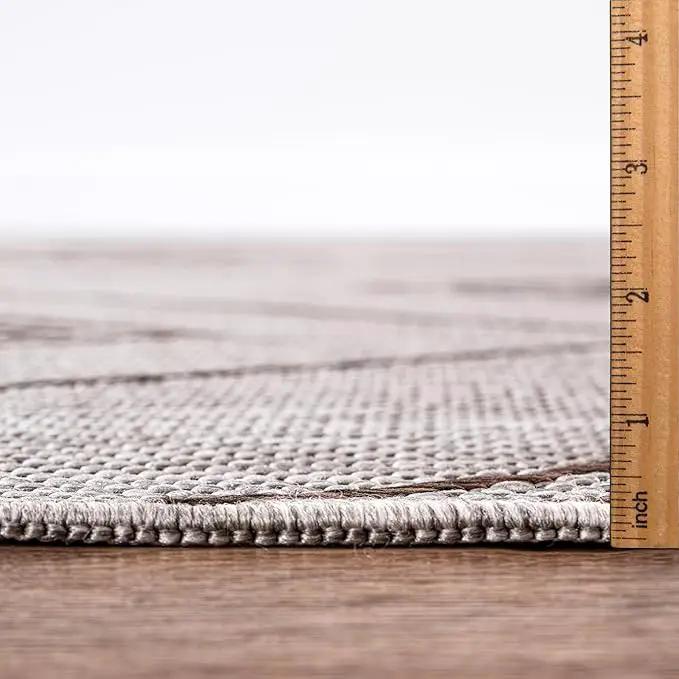 Keen Home Design Terrace Outdoor Area Rug - 5x8 Washable Indoor/Outdoor Rug for Patio, Kitchen, Balcony, Beach, Garden, Deck and Porch, Size: 5'3"x7'7" by GreenHaven Gardens