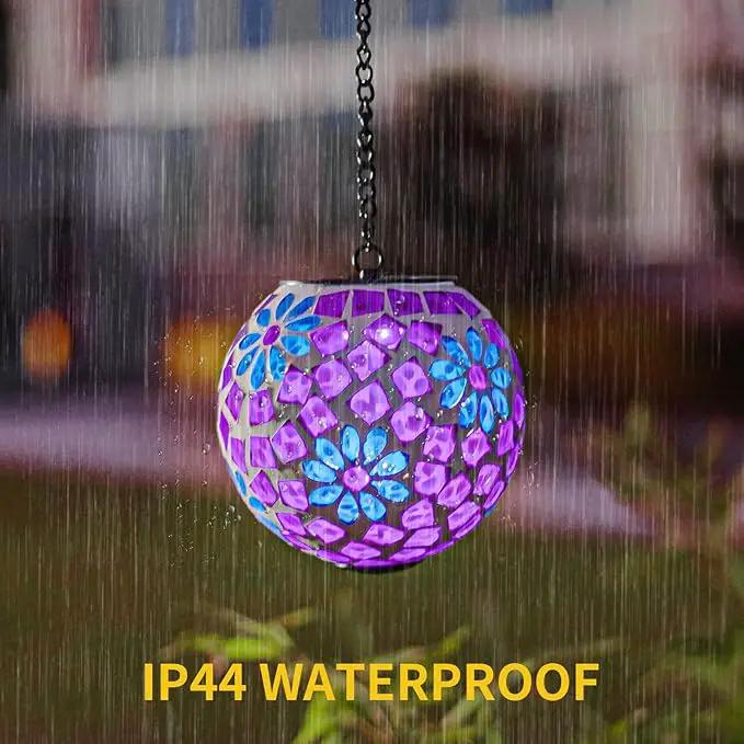 VCUTEKA Hanging Solar Lights Outdoor - Solar Powered Waterproof Landscape Lanterns with Mosaic Design for Patio, Yard, Garden and Pathway Decoration by GreenHaven Gardens
