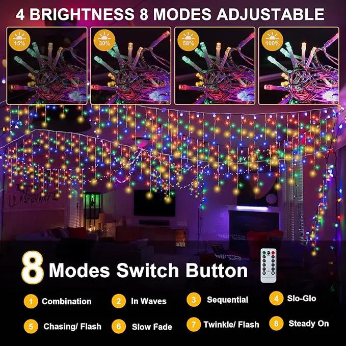 PEMOTech 432-LED 32.8FT DIY Decorative Lights with Remote & 8 Modes，Plug in Connectable Fairy Lights Timer for for Wedding, Storefront Decoration, Easter, Garden Parties & Waterproof Spring Nights by GreenHaven Gardens