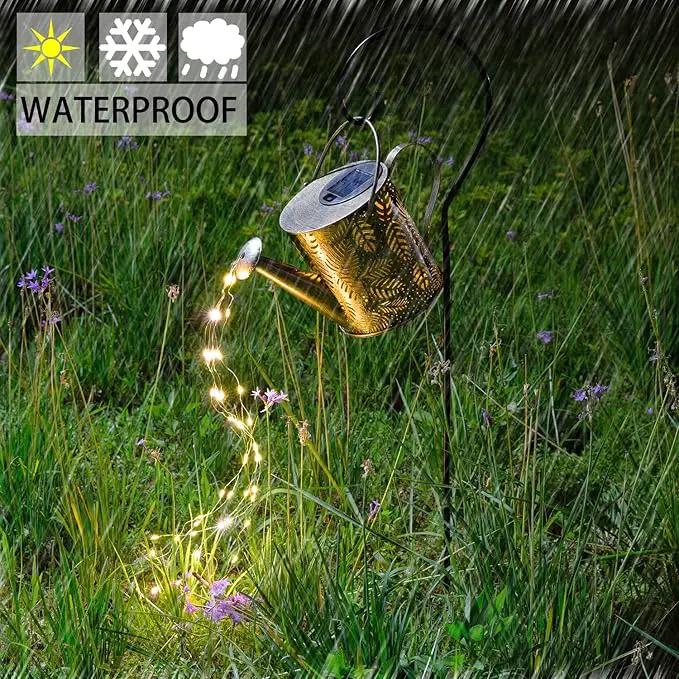 Outdoor Garden Decor Solar Lights, Large Waterproof Watering Can Landscape Lights Hanging Outside Decorations for Gardening Gift Yard Front Porch Clearance Lawn Driveway Patio Backyard Pathway by GreenHaven Gardens
