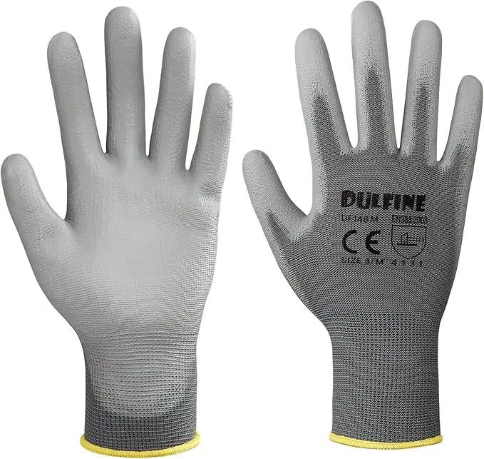 Safety Work Gloves for Men PU Coated 60 Pairs Bulk Pack,Grey Seamless Knit Glove with thin Polyurethane Coated Smooth Grip on Palm & Fingers, for Men and Women, Ideal for General Duty Work (XX-Large) by GreenHaven Gardens