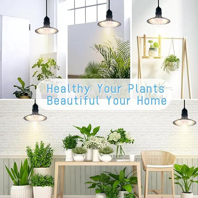 Grow Light Bulbs Indoor Plants Lights Adjustable Cord,Timer, Full Spectrum Plant Growing Lamp for Seedling,Greenhouse,Seedlings (2 Lights (14.7ft)) by GreenHaven Gardens