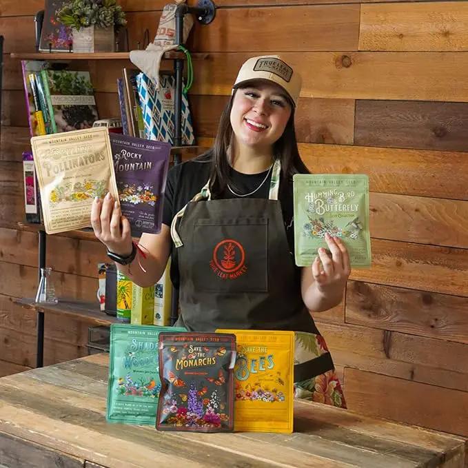 Wildflower Seeds Collection - 500,000+ Bulk Seeds - 6 Different Mixes Including Hummingbird & Butterfly, Save The Monarchs, Save The Bees, Shaded Woodland, Rocky Mountain, & Dryland Pollinator by GreenHaven Gardens
