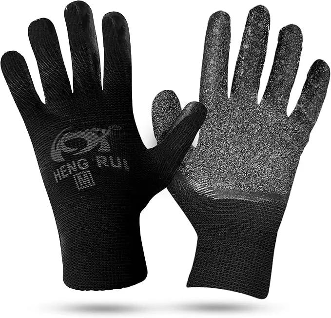 10 OR 20 Pairs Work Gloves–Heavy Duty Rubber Coated Safety Work Gloves–Multipurpose Gloves by GreenHaven Gardens