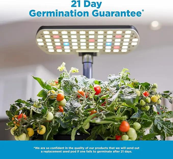 AeroGarden Harvest 2.0, Indoor Garden Hydroponic System with LED Grow Light, Holds up to 6 AeroGarden Pods, Black by GreenHaven Gardens