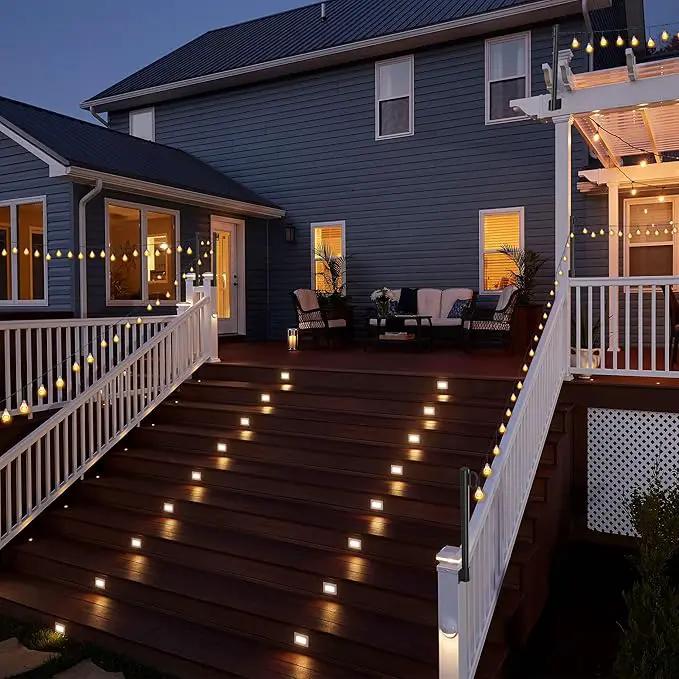 Suchtale 8 Pack 1.3 FT String Light Poles, Suspension Outdoor Fence Post Lights with Clip and Bracket, Outside String Lights Hanging, Wall Mounting Stand for Patio Garden Backyard Wedding Party, Black by GreenHaven Gardens