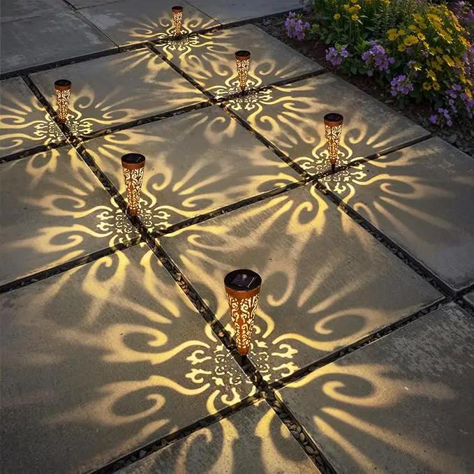 Go2garden 6Pcs Garden Solar Lights Outdoor Stakes Decorative Lighting for Yard, Pathway, Patio Decor Lawn Ornament (Red Copper) by GreenHaven Gardens