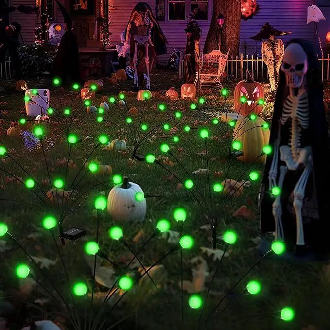 Solar Garden Lights for Outdoor, Green by GreenHaven Gardens