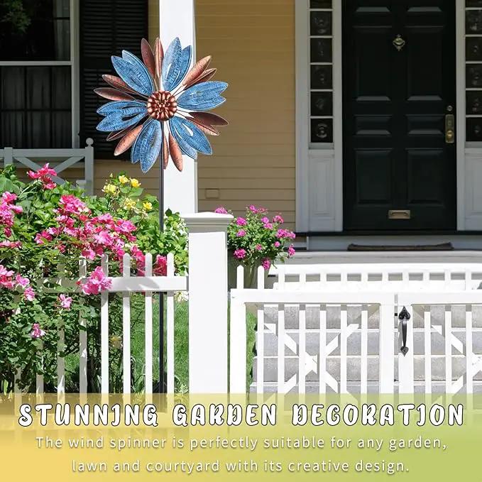 WONDER GARDEN Wind Spinner, Premium Kinetic Wind Sculpture Spinners Metal Windmill for Outdoor Yard Patio Lawn & Garden Decor by GreenHaven Gardens