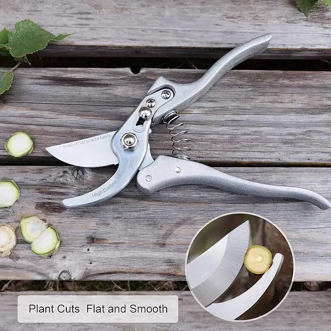 TONMA Pruning Shears for Gardening [Made in Japan] 8 Inch Bypass Garden Scissors Secateurs, Premium Japanese Gardening Tools Hand Pruner Clippers with Ergonomic Handle by GreenHaven Gardens