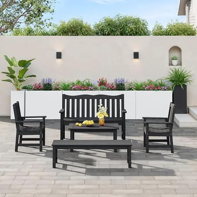 Stoog 38" Large Planters for Outdoor Plants Set of 2, All-Weather Rectangular Metal Planter Box with Removable Insert Shelf, Ideal for Plants, Flowers, Vegetables, Garden, White by GreenHaven Gardens