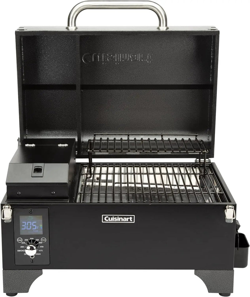 Cuisinart 8-in-1 Portable Wood Pellet Grill and Smoker, Compact for RV, Tailgates, Camping, and Backyard Cooking, Smoky Flavor, Versatile Meat Smoker by GreenHaven Gardens
