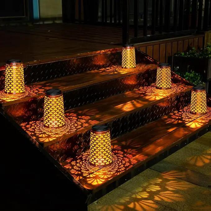 Shell Solar Lanterns Outdoor Waterproof Hanging Solar Lights ,Warm and Cool Light for Garden Porch Path Deck and Balcony Decoration, LED Lanterns as Gifts for Women and Children by GreenHaven Gardens