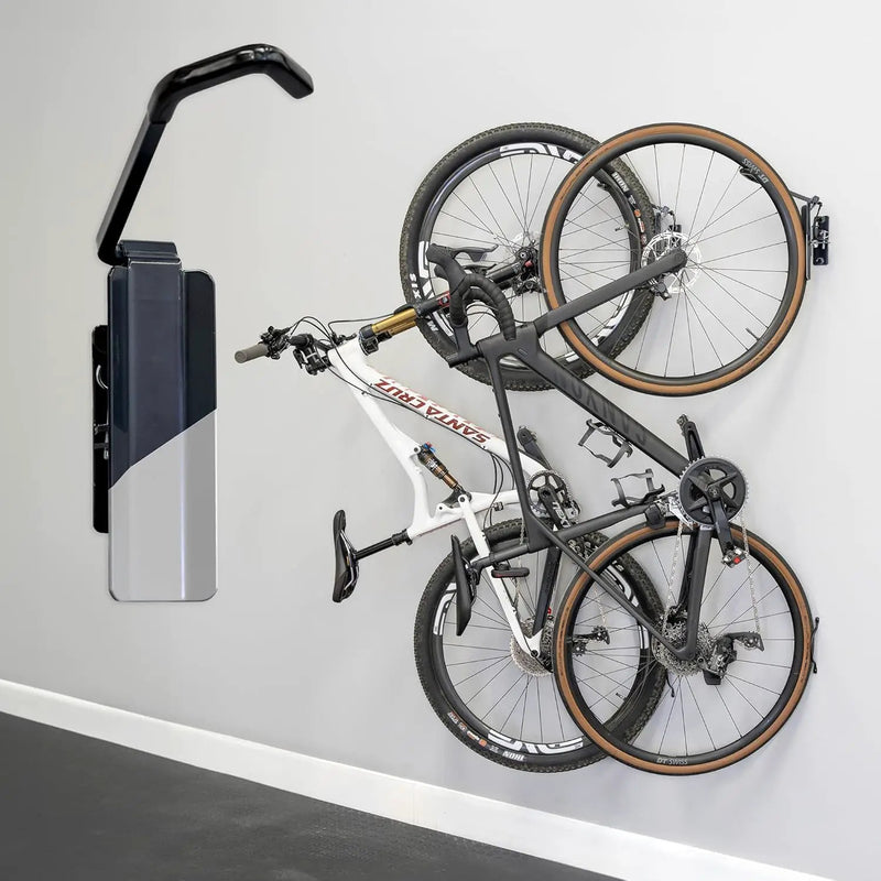 StoreYourBoard Bike Swivel Rack – Wall Mounted Garage Bike Storage, Vertical Hanger with 120° Swing Design & Stopper, Space-Saving Indoor Wall Mount – Fits Kids Bikes, BMX & More by GreenHaven Gardens
