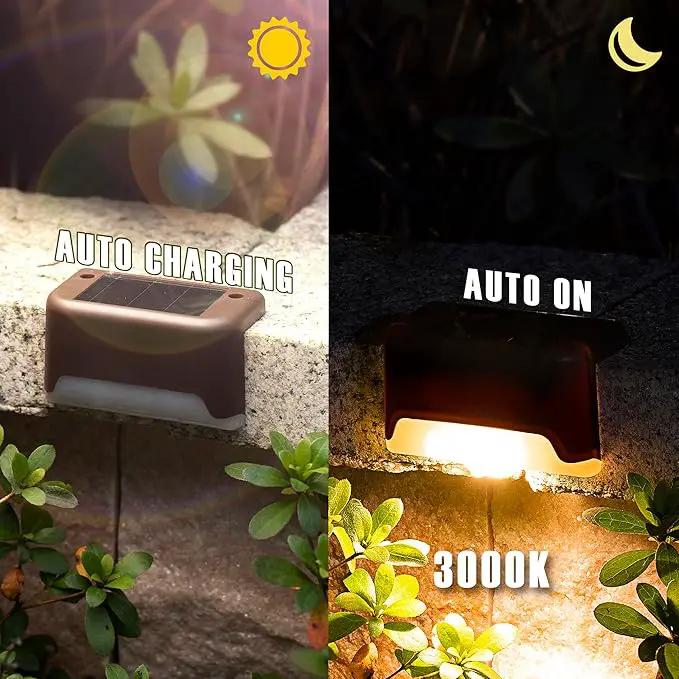 GIGALUMI Led Solar Deck Lights, 20 Pack Waterproof for Outdoor Stairs, Step, Fence, Railing, Yard and Patio (Warm White) by GreenHaven Gardens