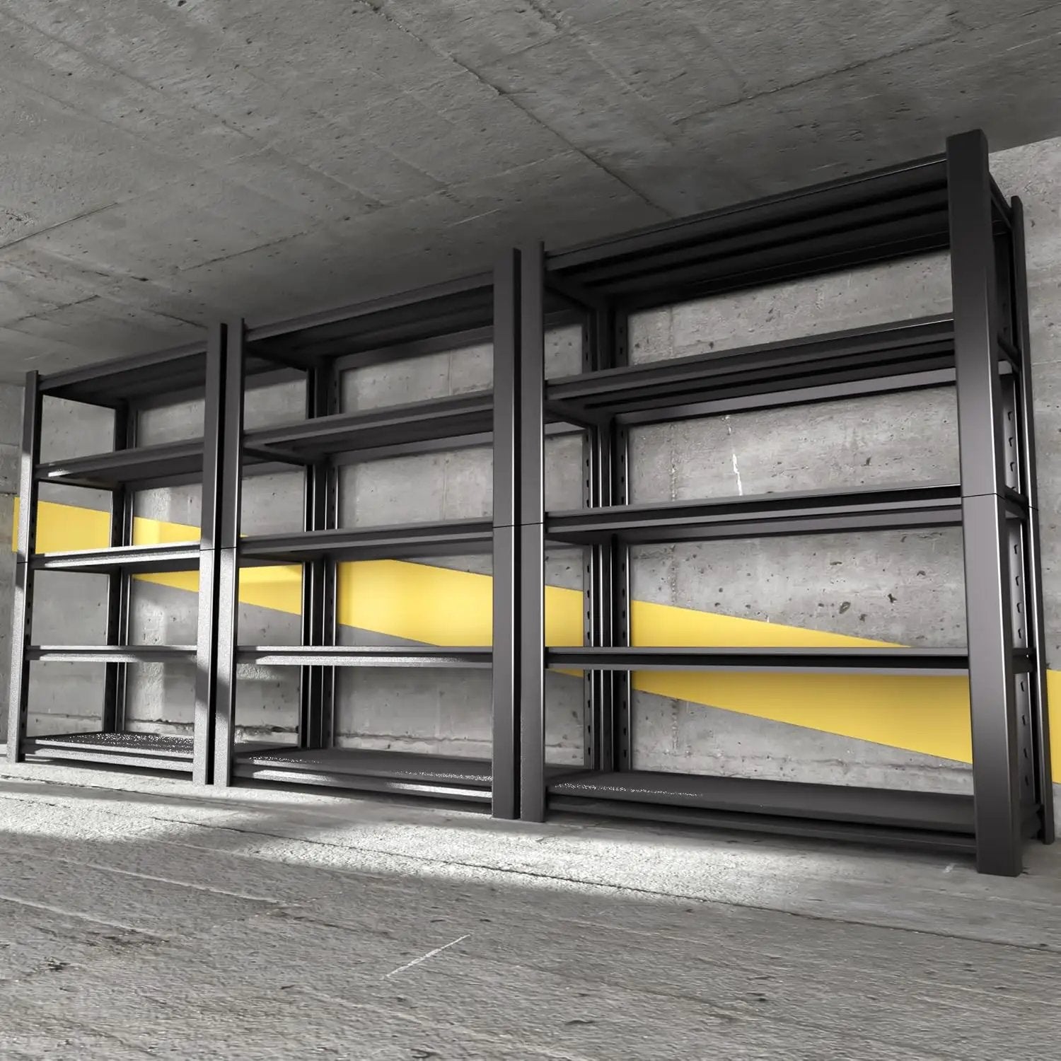 Garage Shelving Heavy Duty,5 Tier Adjustable Metal Shelving Storage Rack,Storage Shelves,48" Wx20 Dx72.2 H,Industrial Shelving Unit for Basement,Warehouse,Garage Organization.3 Pack by GreenHaven Gardens