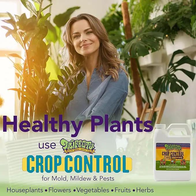 Trifecta Crop Control Super Concentrate All-in-One Natural Pesticide, Fungicide, Miticide, Insecticide, Help Defeat Spider Mites, Powdery Mildew, Botrytis, Mold and More on Plants 32 OZ by GreenHaven Gardens