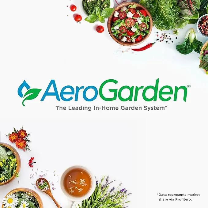 AeroGarden Harvest 2.0, Indoor Garden Hydroponic System with LED Grow Light, Holds up to 6 AeroGarden Pods, Black by GreenHaven Gardens