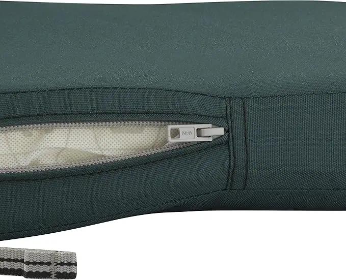 Classic Accessories Ravenna Water-Resistant Patio Chair Seat Cushion, 18 x 18 x 2 Inch, Mallard Green, Patio Furniture Cushions by GreenHaven Gardens