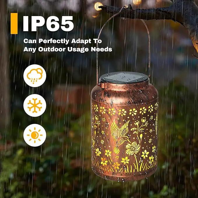 Hummingbird Lanterns Outdoor, Waterproof Hanging Lantern Garden Decor, Birthday Gifts for Women, Men, Mom, Mothers Day Gifts, Lights Outdoor Apply Patio, Yard, Lawn, Balcony by GreenHaven Gardens