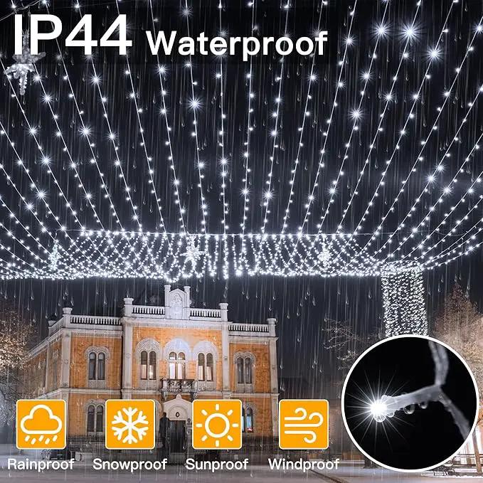 Ollny Outdoor String Lights 800LED 262FT, Cool White Waterproof Fairy Light with Remote Plug in, 8 Modes Timers Dimmable Christmas Lights for Outside Indoor Bedroom Patio Camping Garden by GreenHaven Gardens
