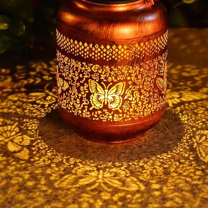 Outdoor Solar Lantern Decorative Waterproof Solar Lights for Yard, Patio, and Garden (Butterfly ) by GreenHaven Gardens
